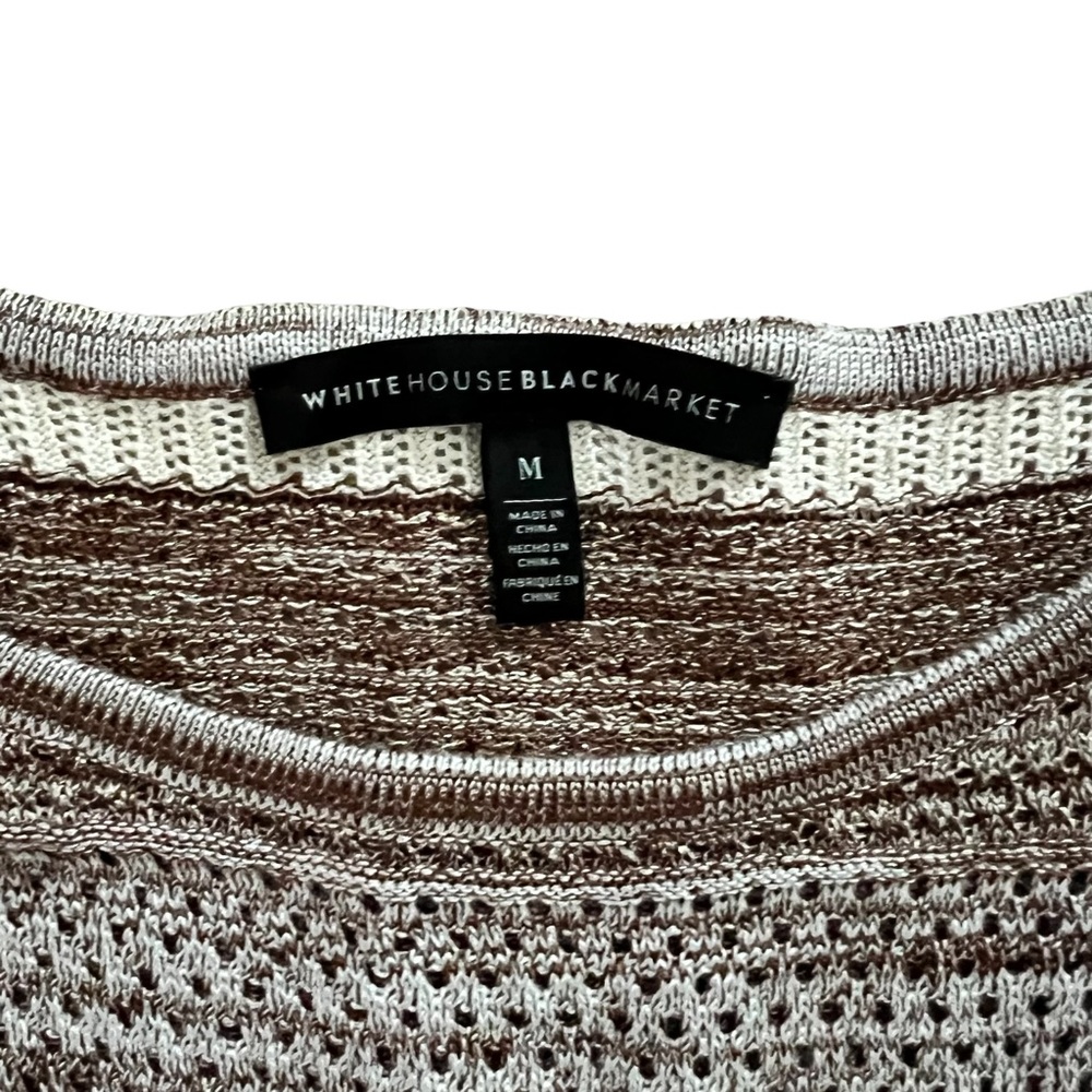 NWOT White House Black Market Lightweight Sweater Size M Soft Knit Pullover - Picture 3 of 3